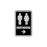 Signs ByLITA Rundes Pfeilschild im Hochformat, mit Klebeband, kann auf jeder Oberfläche...