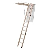 DOLLE Bodentreppe wärmegedämmt 130 x 70 cm 3-teiliges Leiternteil Lichte...