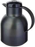 Emsa Samba Isolierkanne 504235 | 1 Liter | Quick Press Verschluss | 100% dicht | 12h...
