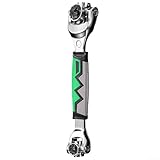 ZWEquipint 52 in 1 Steckschlüssel Set, 360 Grad Ratsche mit metrischen und imperialen...