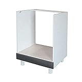 BERLIOZ CREATIONS CF6BG Unterschrank für Küche mit Backofen, in grauem...