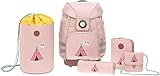 LÄSSIG Schulranzen Set mit Sporttasche, Federmäppchen, Stiftemäppchen, Turnbeutel und...