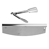 Trjgtas Pizzaschneider aus Edelstahl, Pizzaschere mit ergonomischem Design, Pizzarad mit...