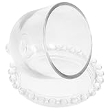 ULTECHNOVO Mini Cake Stand mit Haube Transparente Glasglocke Kuchenplatte mit Dome...