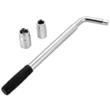 DASBET Teleskop-Radschlüssel | Verlängerter Radschlüssel mit 17/19 und 21/23 mm...