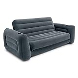 Intex Aufblasbares Camping-Sofa, Queen-Size-Bett, ausziehbar, Futoncouch mit 3...