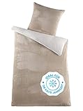 Kuscheli® - Winter Plüsch Bettwäsche 135x200 Wendebettwäsche Cashmere Touch...