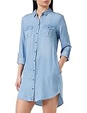 VERO MODA Female Midikleid Shirt- Llight Blue Denim