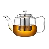 TOMYEUS 95 0ml Wärme-resistente Glas-Teekanne mit großer Kapazität mit Kaffee...