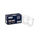 De'Longhi DLSC311, Thermisches Glas Doppelwandiges Cappuccino-Set, 2 Stück (1 Packung),...