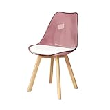 Moderner Esszimmerstuhl aus transparentem Acryl mit verdicktem Sitz, nordischer Stil,...