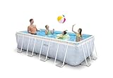 Intex 4m x 2m x 1m Chevron Prism Rectangular Pool Set, Set-up Size: 4.00m x 2.00m x 1.00m...