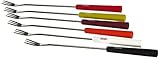 Spring 2890260606 Käsefondue-Gabeln Basic bunt 6 Stück, Edelstahl, silber, 2 x 12 x 27,5...