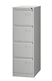 BISLEY Light Hängeregistraturschrank, einbahnig, DIN A4, 4 HR-Schubladen, 100...