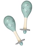 tausendkind Learn & Play Holzrassel MARACHA 2er-Set aus Holz – 2 Maracas Rassel zum...