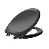 TODOT WC-Sitz, Toilettensitz mit Absenkautomatik und verstellbarem Scharnier, sanfter...
