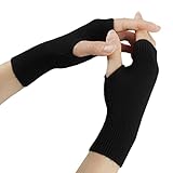 Larcele Kaschmir Handschuhe Fingerlose Fäustlinge Handwärmer für Damen...