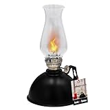 KOTARBAU® Petroleumlampe Glas Öllampe mit Regulierbare Flame 20 cm Campinglampe...