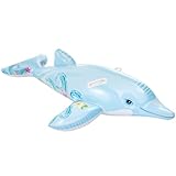 Intex 58535NP - Aufblasbares Reittier Delfin, Vinyl, Mehrfarbig, 175x66 cm