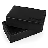 RISVOWO Yogablock 2 Teiliges, Erwachsene Yoga Block, Hartschaum, Rutschfest...