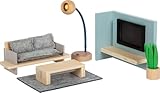 Small Foot Puppenhausmöbel Wohnzimmer aus Holz, Möbel-Set für das Puppenhaus,...