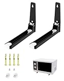 QWORK® 2 Stücke Mikrowellenhalterung Wand, Mit Teleskoparme 230-400mm,...