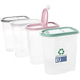 2friends Vorratsdosen 4er set,Schüttdosen 2 Liter, transparent mit...