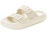 Hausschuhe Damen Herren Cozyslides Sommer Pantoletten Wolke Badeschlappen Weiche...
