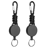 Vicloon Einziehbarer Schlüsselanhänger, 2 Stücke Heavy Duty Retractable...