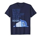 Disney Pixar Inside Out Sandness Too Sad To Walk T-Shirt T-Shirt