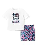 PATPAT Bekleidungssets Mädchen Kleidung Radlerhose Kinder, Kurzarm T-Shirt Top + Sport...