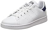 adidas Stan Smith Sneaker, Cloud White/Cloud White/Dark Blue, 37 1/3 EU
