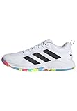 adidas Damen Court Team Bounce 2.0 Shoes Schuhe, Cloud White/Core Black/Lucid Lemon