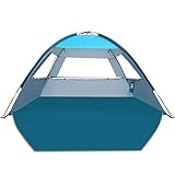 COMMOUDS Strandmuscheln für 4-5 Personen, Tragbarer Strandzelt mit UV-Schutz...