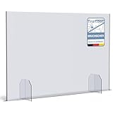 A+H Spuckschutz - Typ 5 - Spuckwand als Husten-/ Nies-/Greif-/Spritzschutz ohne...