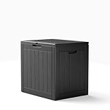 PatioZen Deck Box 30 Gallonen Outdoor Aufbewahrungsbox mit Abschließbar für...