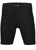 Engel Damen Schlüpfer mit Bein, Wolle Seide, Gr. 38/40, Schwarz