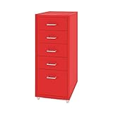 Aktenschränke Aktenschrank mit 5 Schubladen, mobiler Aktenschrank, Schubladenschrank,...