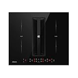 CIARRA ONE CBBEH594BBFF Induktionskochfeld mit Dunstabzug 60 cm Kochfeldabzug CombiZone...