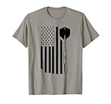 Amerikanische Dartscheibe mit USA-Flagge T-Shirt