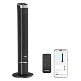 Pureborne 102CM Leiser Ventilator, 90° schwenkender Turmventilator mit...