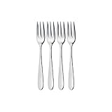 MasterClass Edelstahl-Gabeln für Gebäck und Kuchen, 15 cm (4er-Set), Silber