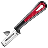 Westmark 29092270 Sparschäler Gallant, PP/TPE/Edelstahl, schwarz / rot, 16,5 x 3,7 x 2 cm
