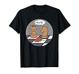 Lustiges Schach TShirt | Hilfe Turm und Pferd
