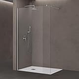 doporro Luxus Duschwand für Dusche Duschabtrennung 90x200cm Walk-In Dusche 8mm...