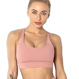 Workout-Fitness-BH, Tank-Top, schnelltrocknend, stoßfest, Yoga-Sport-BH, einfarbig,...