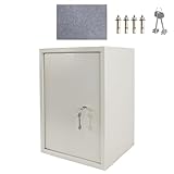XMTECH Tresor Safe Möbeltresor mit Doppelbartschloss 2 Schlüssel, Safe...