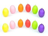 Meissner-Handel Auswahl * 12 Stück Eierkerzen Dekoeier Kerze Osterei Osterdeko * farbig...