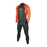 ZAOSU Herren MFS Neoprenanzug Triathlon | Wetsuit Freiwasserschwimmen, Farbe:orange,...