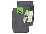 Emily´s Check 2er Pack Spannbezug für Nackenkissen Gesundheitskissen 1596.2323, 35-40 x...